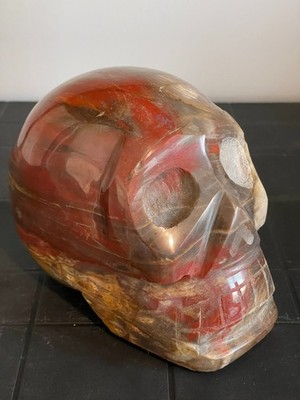 Versteinerter Holzschädel - Petrified wood skull - natürliches Mineralfossil 2,616kg
