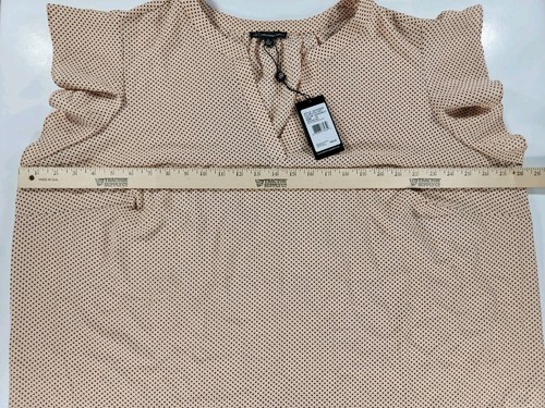 NUEVA Blusa Adrianna Papell Mujer Plus 3X Manga Acampanada Malta Cuello en V Nueva con Etiquetas Elastizada - Imagen 6 de 10