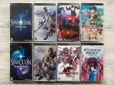 PSP Star Ocean Kingdom Hearts Lord of Arcana Apocalypse & Brave Story Coded Soul
