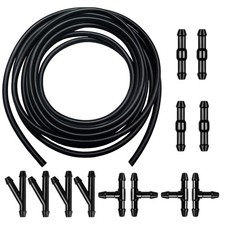 13 Pcs Car Windshield Washer Hose 4M Washer Fluid Hose with 12 Pcs Hose Conne...