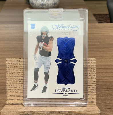 Panini Flawless 2025 Colston Loveland Bears Sapphire Anniversary RC 17/20 #7