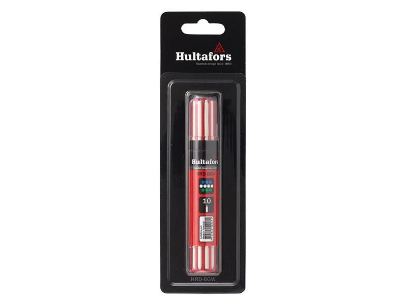 Hultafors Dry Marker Refills - Assorted Colors (Pack of 10)