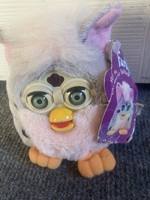 Original 1999 Furby Buddies ''More Hug'' Plüsch Beanie Spielzeug Tiger Elektronik mit Etikett