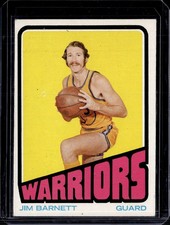 1972-73 Topps #71 Jim Barnett Golden State Warriors EX-MINT (surface issues)