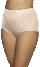 Vanity Fair Perfectly Yours 3pk Ravissant Nylon Hi Waisted Brief Nude 5XL No Tag