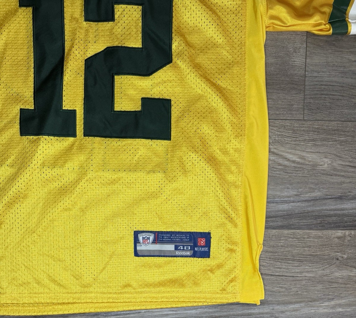Reebok On Field Aaron Rodgers Jersey Yellow Super Bowl XLV