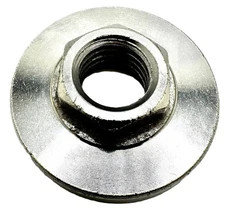 5/8-11 Angle Grinder Flange Nut, Hex Flanged Replacement Lock Silver 