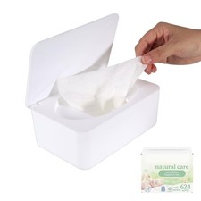 Wipes Dispenser Compatible with Huggies, Refillable Wipe Holder, Flushable Wi...