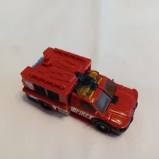 = 2009 HASBOR TRANSFORMERS DECEPTICON RED FIRE TRUCK  4'' TOY VEHICLE  #