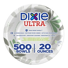 Dixie Ultra 20 oz Heavy-Weight Paper Bowls Pathways 500 Count Bulk Case 4