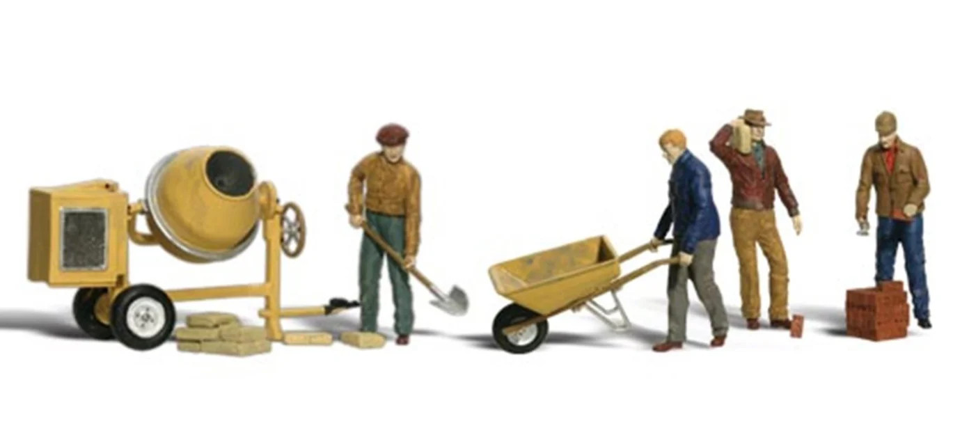 Woodland Scenics WA1901 A1901 Scenic Accents - Masonry Workers - HO Scale