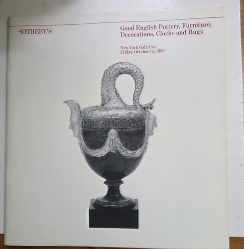 Sotheby's auction catalogs/lot of 4/1982/ Eng. furniture, Decor, clock & rugs - Picture 11 of 13