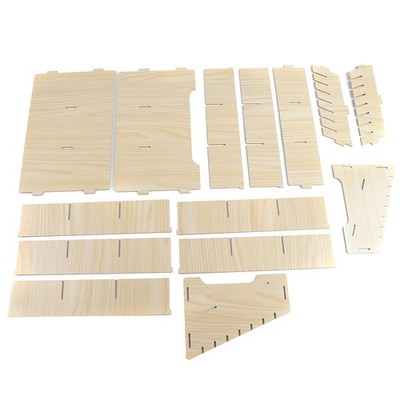 Multiple Cells Wooden Mobile Phone Management Storage Box Clean Desktop Cell