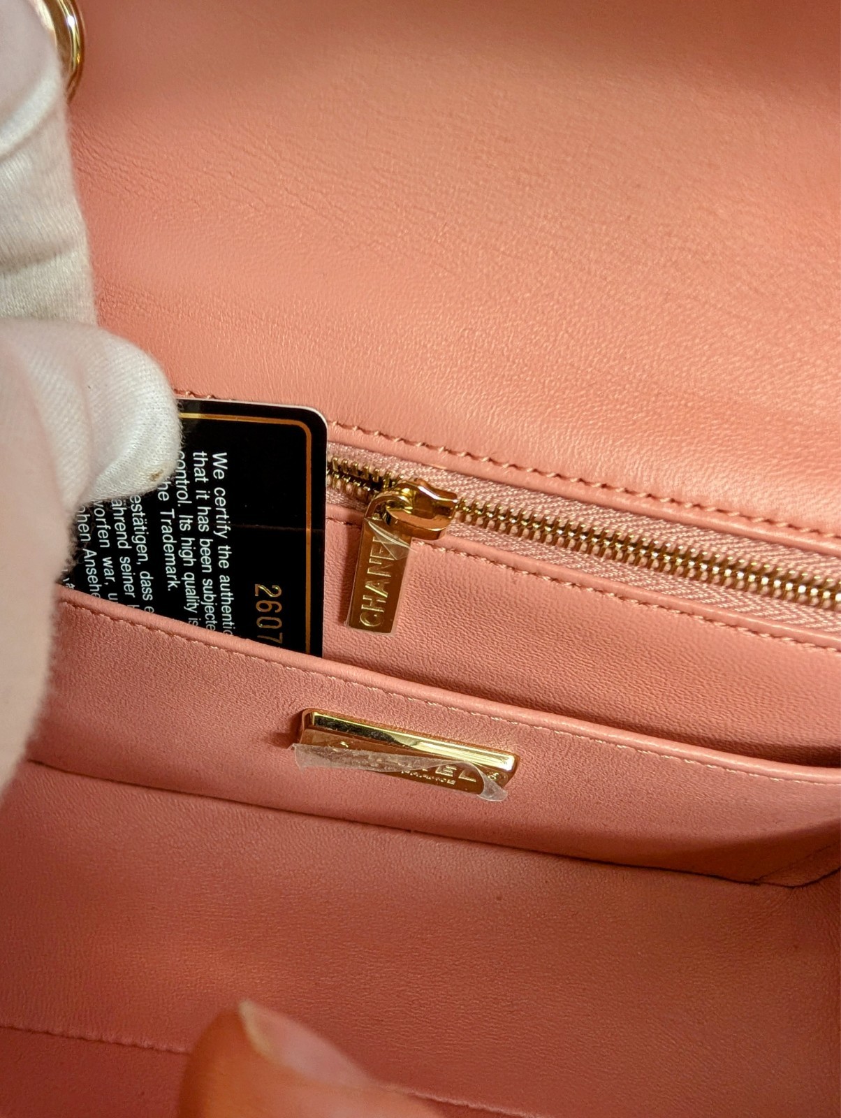 Chanel Salmon Pink Mini Rectangular Classic Flap … - image 21