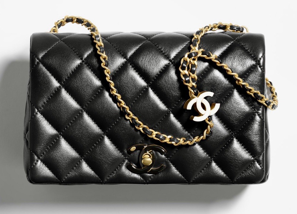 【3色展開★】CHANEL カフ バッグ CHANEL シャネル 2WAYバッグ 22 ミニ ハンドバッグ ファブリック