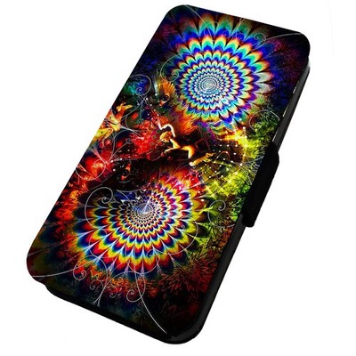 Bedruckte Flip Handyhülle iPhone, Samsung & Huawei Psychedelic Winged Angel