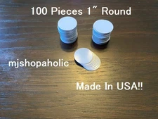 100pcs 1" Blank Circle Discs for Dye Sublimation Printing – Heat Transfer Blanks