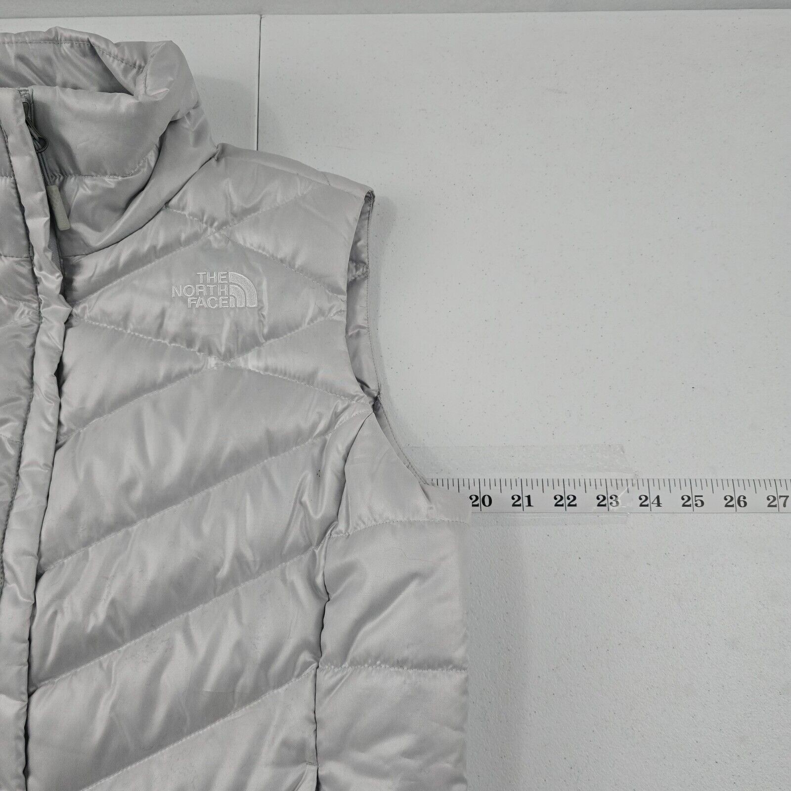 The North Face Women's 550 Down Puffer Vest Gray Medium M Goose 4426 thumbnail 6