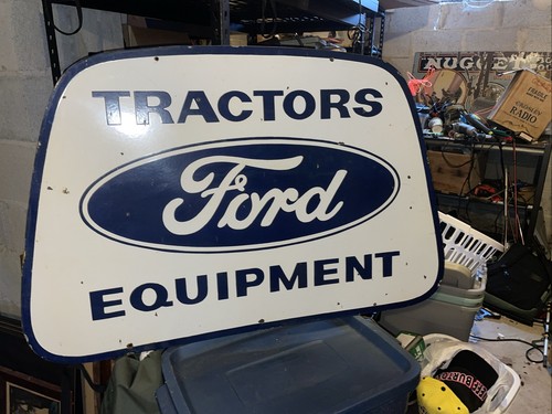 Ford Traktoren Ausrüstung doppelseitiges Porzellanschild