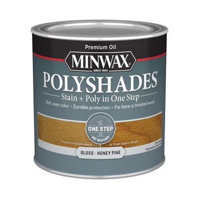 Minwax PolyShades Honey Pine Wood Stain and Polyurethane 1 Quart