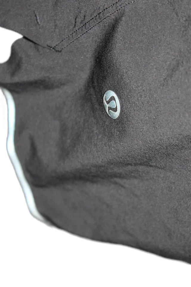 Pantalones Cortos para Correr Lululemon Para Hombres Negros Pull On Forrados con Cordón Talla S Foto 4 de 4