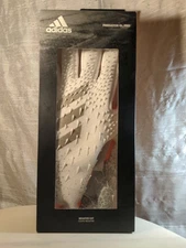 NEW Adidas Predator GL Pro Goalkeeper Gloves GV0259 Size 8 White Grey Orange