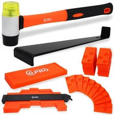 Professional Laminate Flooring Tools Installation Kit with Tapping Block, Rub...