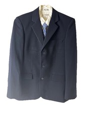 Kenneth Cole Reaction Boys Size 14 Navy 3 Button Sportcoat Blazer Jacket