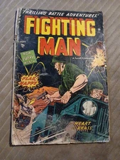Fighting Man #6 Golden-Age comic book-Pre-code war 1953