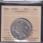 1899 Canada 50 Cents Argent G-6 – ICCS