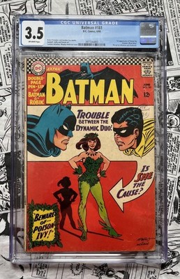 BATMAN #181 - JUN 1966 - 1st POISON IVY APPEARANCE  - CGC (3.5) CENTS COPY!