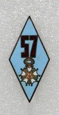 French Army Badge: 57e Regiment d'Infanterie - Drago, G431