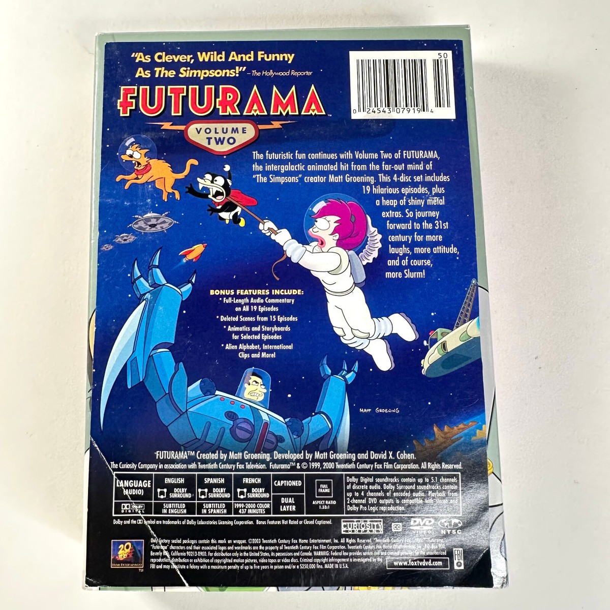 Futurama Volume 2 - Four Disc DVD Set | eBay