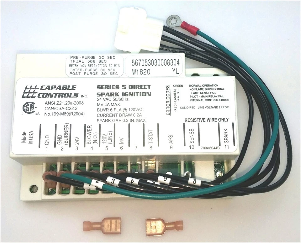 CAPABLE CONTROLS G891TCA-8103 Lennox Replacement Module for Lennox Pulse Furnaces