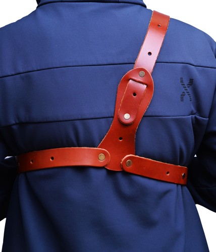 Leather Chest Holster Fits Ruger GP100, SP101 - Genuine Leather - Handmade - Picture 4 of 8