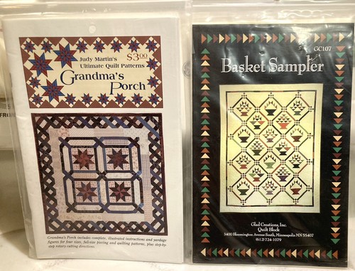 2 Quilt Block Patterns: Grandma’s Porch, J. Martin, Basket Sampler Glad Creation - 第 5/9 張圖片