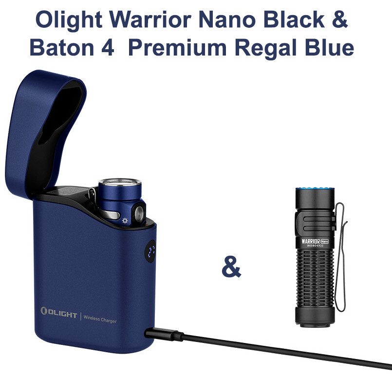 Olight Baton 4 Regal Blue Premium Rechargeable Flashlight