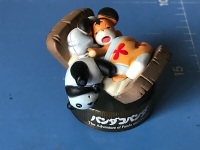 Kaiyodo & Family Mart, Panda Kopanda Figur, Gute Nacht, Pan-chan & Tora-chan