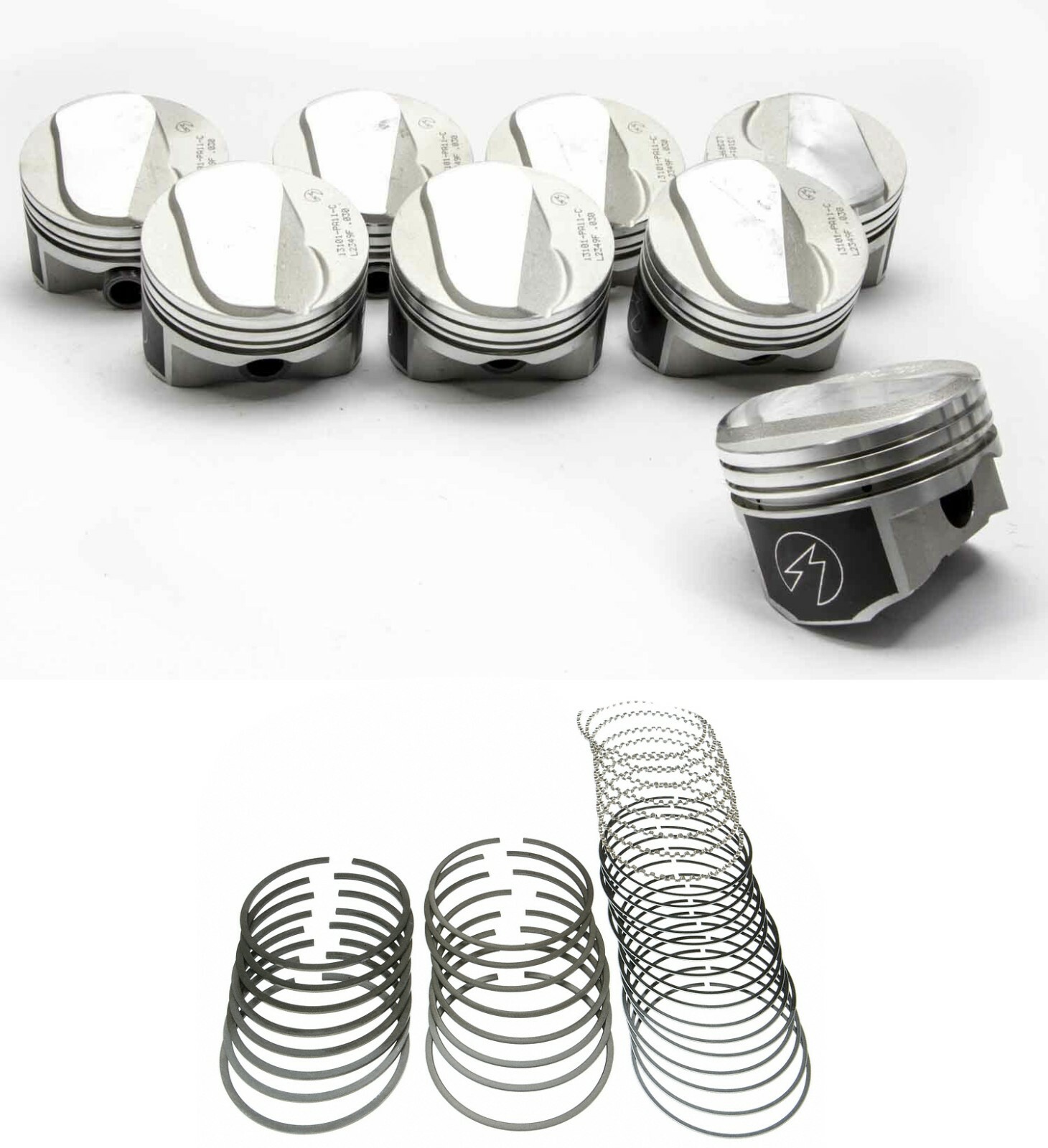 SPEED PRO 30cc Dome Pistons/8+CAST Rings for Chevy BB 454 LS6 11