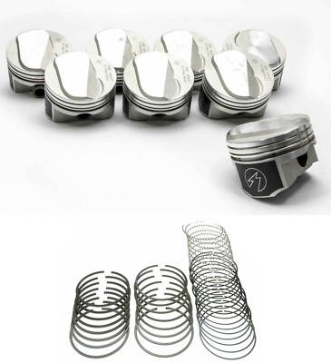 SPEED PRO Forged 30cc Dome Pistons/8+CAST Rings for Chevy BB 454 LS6 11.0:1 .030