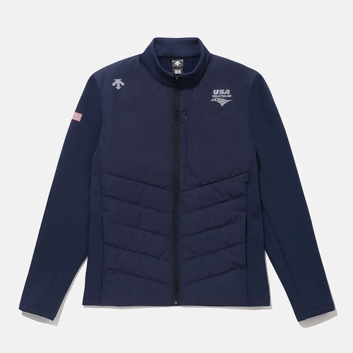 DESCENTE Mens USAT HYBRID TRAINING JACKET SQ113IFT11 NAVY M-XL ASIAN FIT TAKSE - Picture 1 of 15