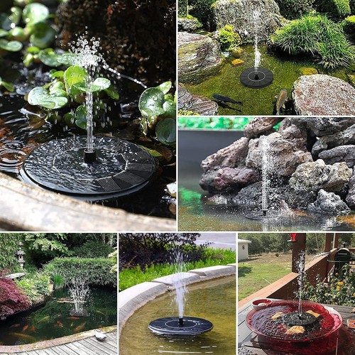 1.5W SolarPumpe Gartenpumpe Springbrunnen Terrasse teichdeko Teichpumpe Font?ne - Bild 13 von 18