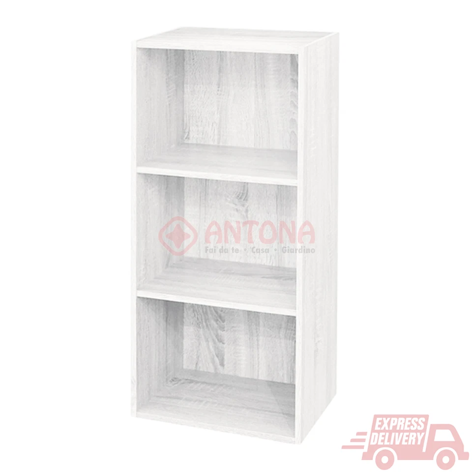 Libreria colorata componibile multiuso modulare 42x29x89H 3 Ripiani Easy Kit - Immagine 4 di 4