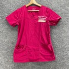 Cherokee Srub Top Women S Small Pink Short Sleeve Pockets Physicians Washington