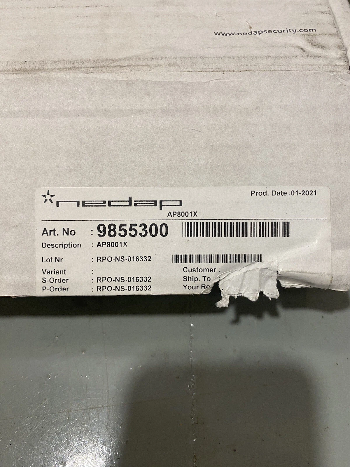Nedap AEOS AP8001X 9855300 Processing Unit Brand New 2