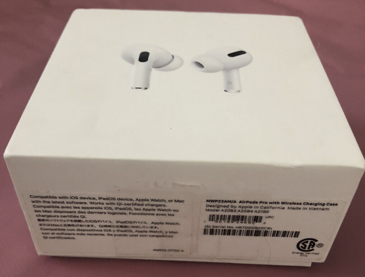 ORIGINAL APPLE AIRPODS PRO EMPTY BOX & MANUAL - (BOX ONLY)