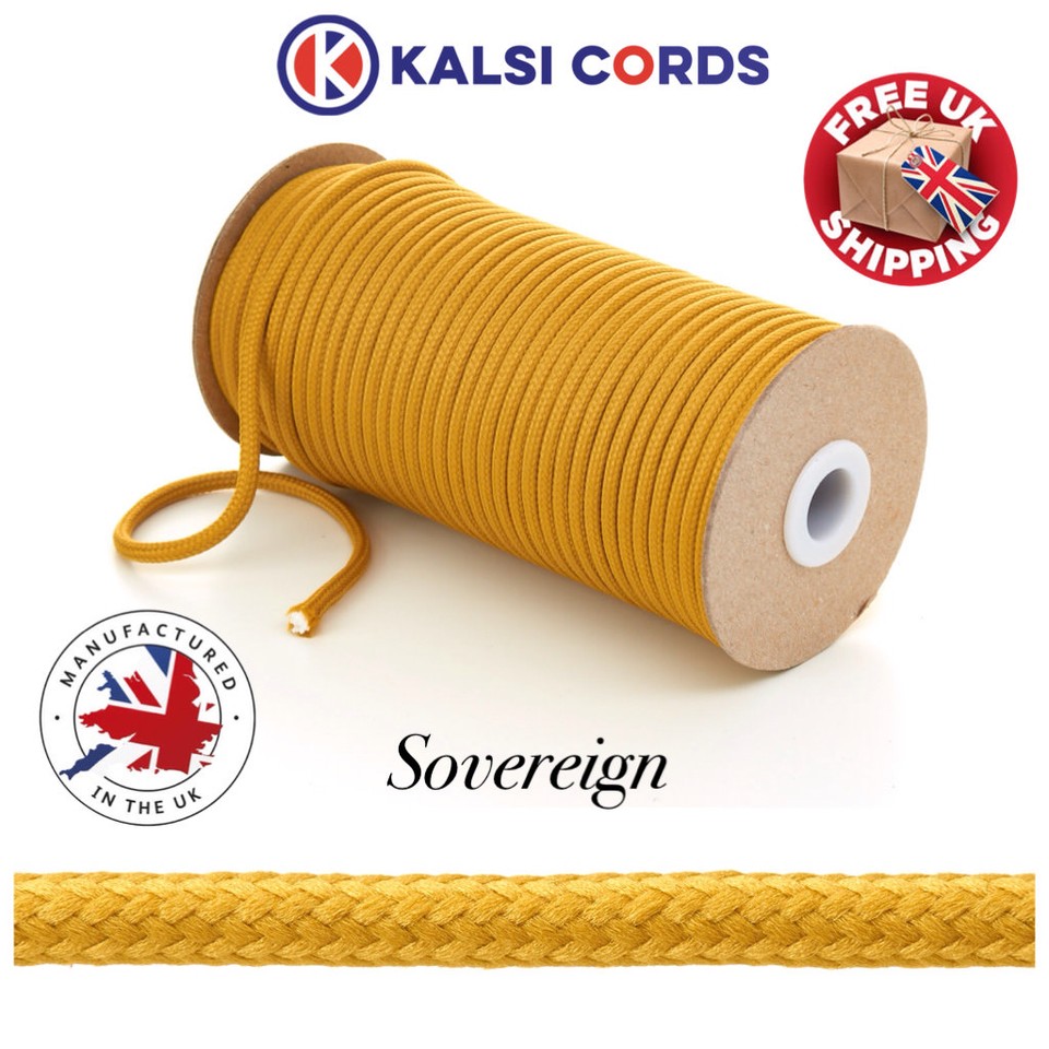 5mm DRAWSTRING CORD ROUND POLYESTER LACE PIPING STRING ROPE DRAWCORD 30 ...