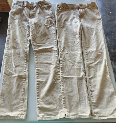 Lot Of 2 Children's place girls uniform skinny 14 chino Khaki Pants