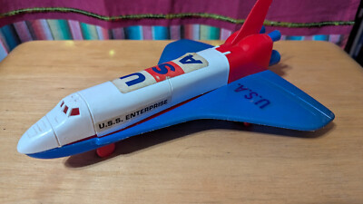 Vintage Space Shuttle USS Columbia Processed Plastic CO. White/Red/Blue RARE