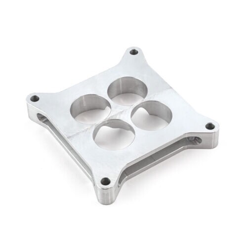 1" Aluminum 4150 CNC Machined Carburetor Spacer Square Bore 4 Port - Picture 3 of 3
